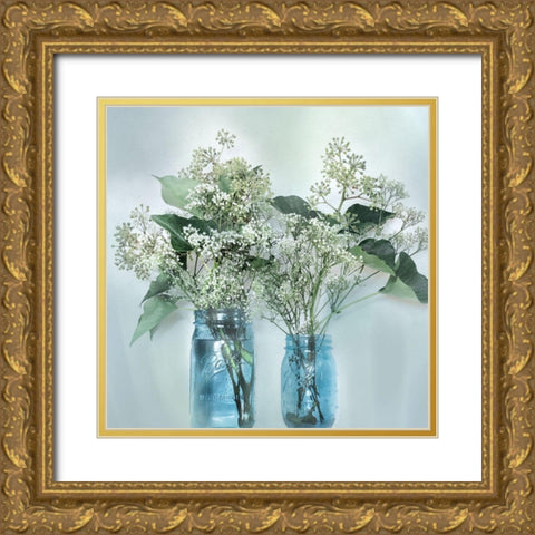 Bloomin Wild I Gold Ornate Wood Framed Art Print with Double Matting by Weisz, Irene