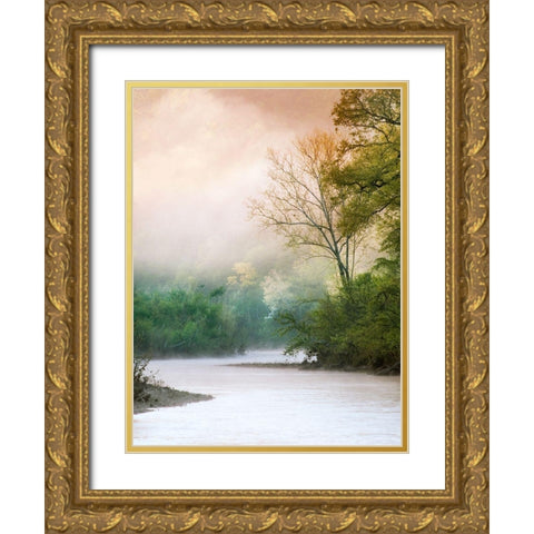 Beguiled Gold Ornate Wood Framed Art Print with Double Matting by Klass, Raymond