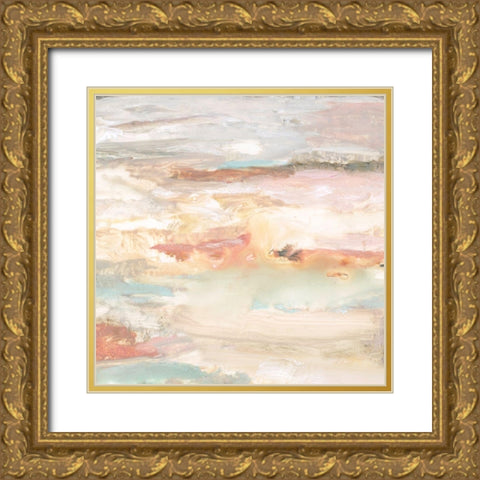 September Wind Gold Ornate Wood Framed Art Print with Double Matting by Nan