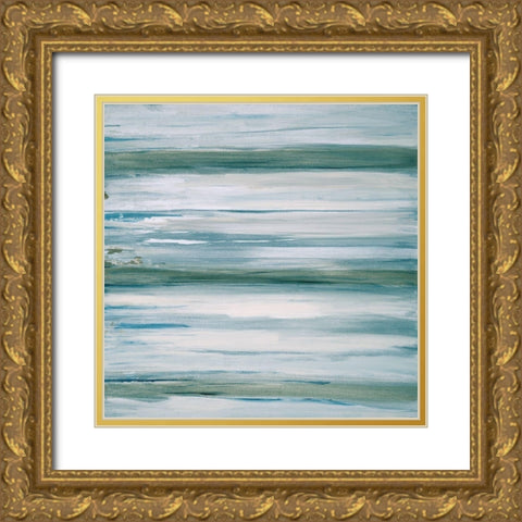 Mountain Pass Gold Ornate Wood Framed Art Print with Double Matting by Jill, Susan