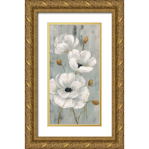 Pearl Garden I Gold Ornate Wood Framed Art Print with Double Matting by Nan