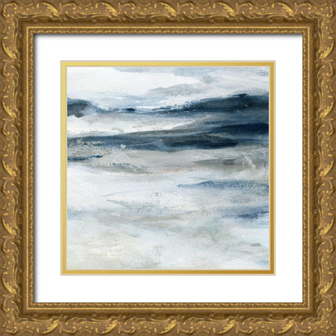 Ocean Currents Gold Ornate Wood Framed Art Print with Double Matting by Levashov, Igor