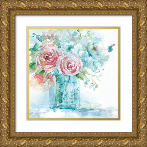 Sea and Glass I Gold Ornate Wood Framed Art Print with Double Matting by Robinson, Carol