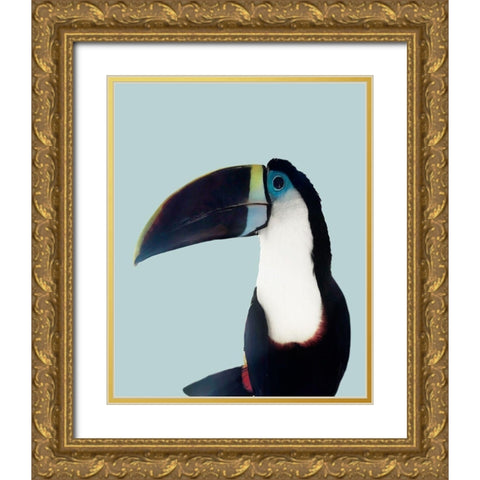 Aruba Wildlife Gold Ornate Wood Framed Art Print with Double Matting by Carpentieri, Natalie