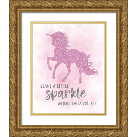 Sparkle Gold Ornate Wood Framed Art Print with Double Matting by Carpentieri, Natalie