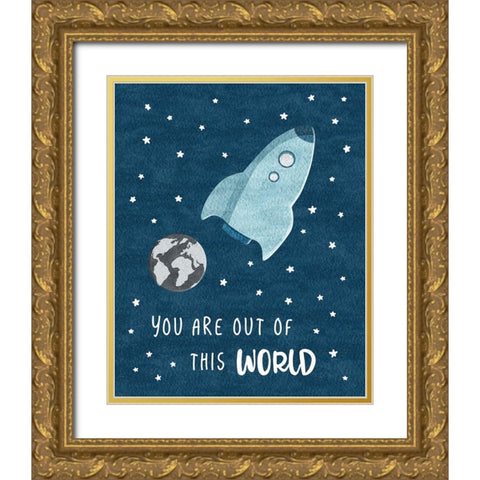 Out of This World Gold Ornate Wood Framed Art Print with Double Matting by Carpentieri, Natalie