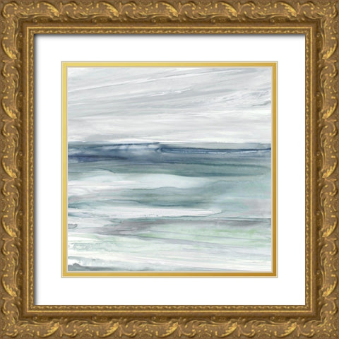 Ocean Tides Gold Ornate Wood Framed Art Print with Double Matting by Robinson, Carol