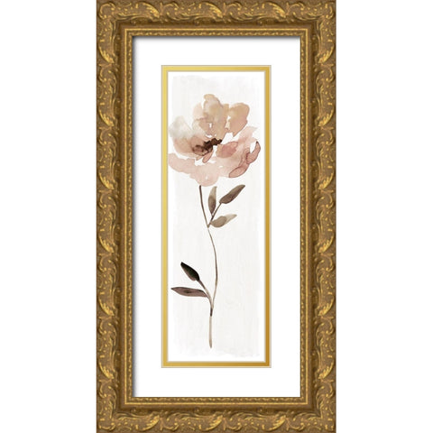 Neutral Bloom I Gold Ornate Wood Framed Art Print with Double Matting by Robinson, Carol