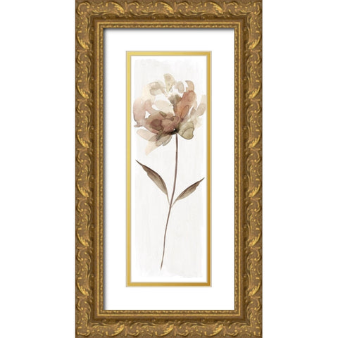 Neutral Bloom II Gold Ornate Wood Framed Art Print with Double Matting by Robinson, Carol