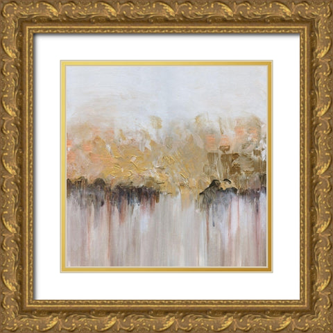 Champagne Shadows Gold Ornate Wood Framed Art Print with Double Matting by Jill, Susan