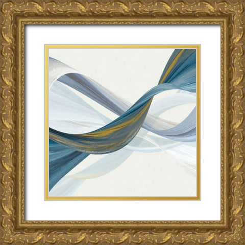 Changing Currents II Gold Ornate Wood Framed Art Print with Double Matting by Jill, Susan