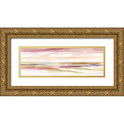 Spectrum Sunset I Gold Ornate Wood Framed Art Print with Double Matting by Nan