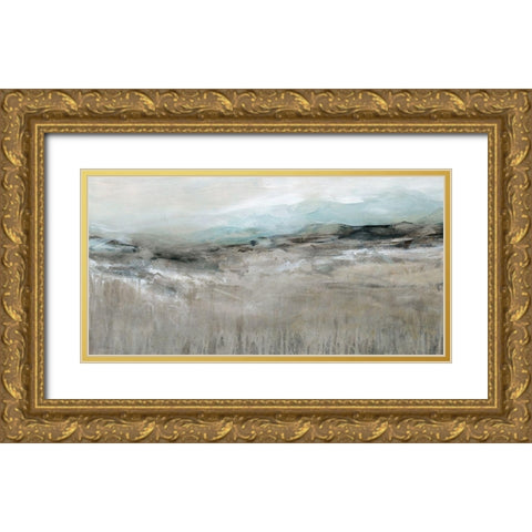 Distant Foothills Gold Ornate Wood Framed Art Print with Double Matting by Robinson, Carol