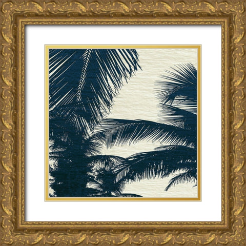Caicos I Gold Ornate Wood Framed Art Print with Double Matting by Jill, Susan