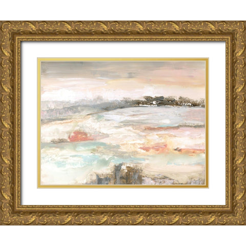 September Sky Gold Ornate Wood Framed Art Print with Double Matting by Nan