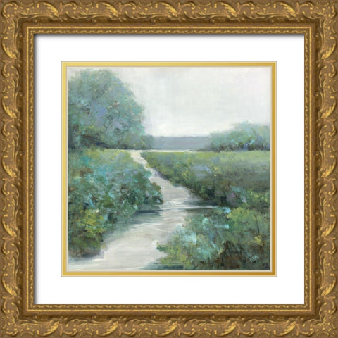 Magic in the Morning Gold Ornate Wood Framed Art Print with Double Matting by Swatland, Sally