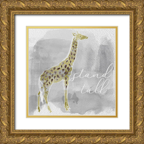 Stand Tall Gold Ornate Wood Framed Art Print with Double Matting by Santiago, Daniela