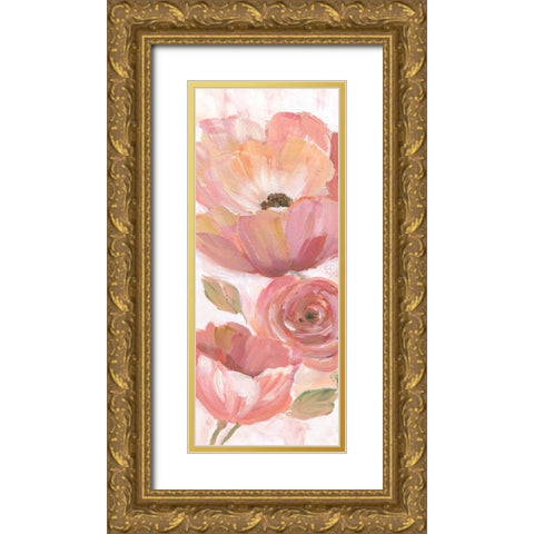 Blooming coral IV Gold Ornate Wood Framed Art Print with Double Matting by Nan