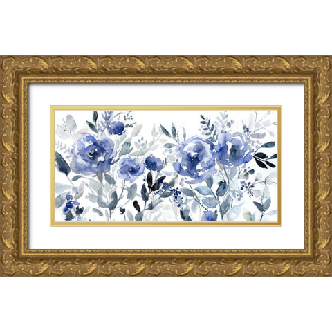 Painters Field of Flowers Gold Ornate Wood Framed Art Print with Double Matting by Robinson, Carol