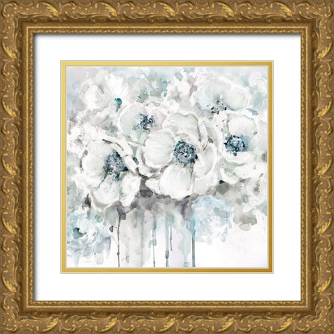 Spring Blues II Gold Ornate Wood Framed Art Print with Double Matting by Robinson, Carol