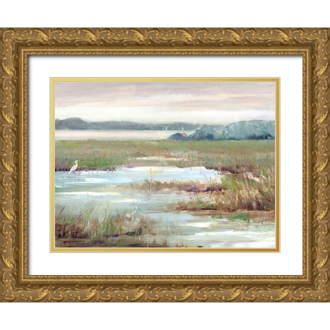 Early Morning Magic Gold Ornate Wood Framed Art Print with Double Matting by Swatland, Sally