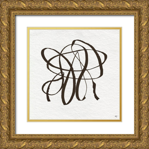 Winding Road I Gold Ornate Wood Framed Art Print with Double Matting by Jill, Susan