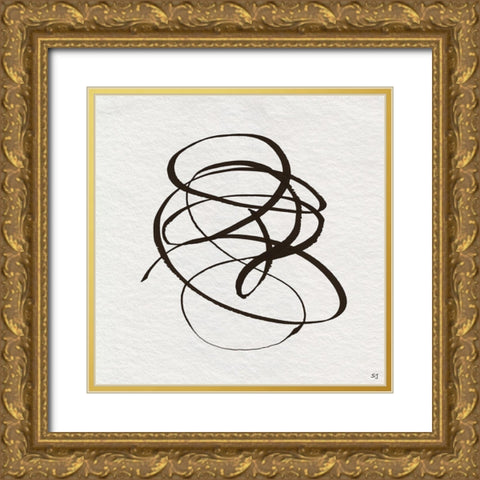 Winding Road II Gold Ornate Wood Framed Art Print with Double Matting by Jill, Susan