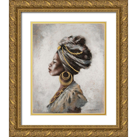Beauty and Strength Gold Ornate Wood Framed Art Print with Double Matting by Orme, E. Anthony