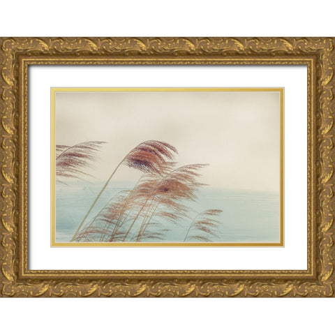 Windy I Gold Ornate Wood Framed Art Print with Double Matting by Weisz, Irene