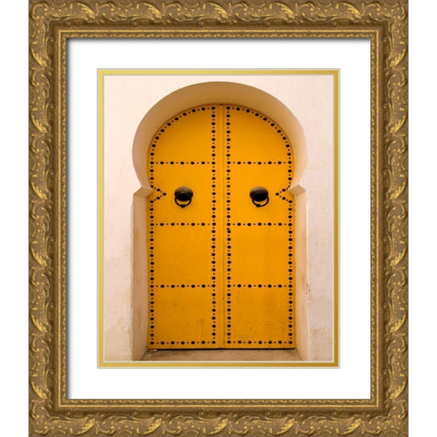 Medina in Tunis Gold Ornate Wood Framed Art Print with Double Matting by Delimont, Danita