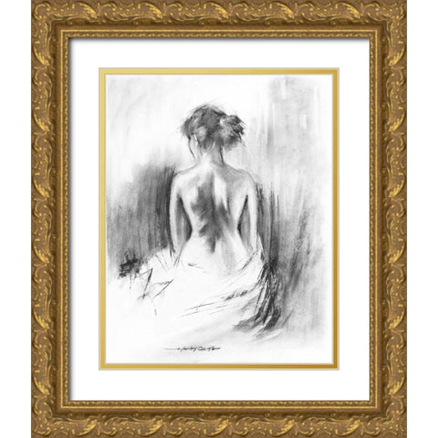 Soft Silhouette II Gold Ornate Wood Framed Art Print with Double Matting by Orme, E. Anthony