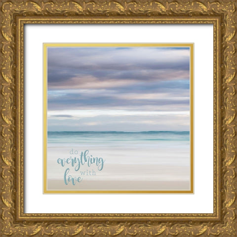 Bavaro Beach I Gold Ornate Wood Framed Art Print with Double Matting by Bibikow, Walter