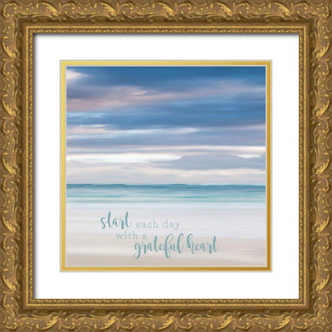 Bavaro Beach II Gold Ornate Wood Framed Art Print with Double Matting by Bibikow, Walter