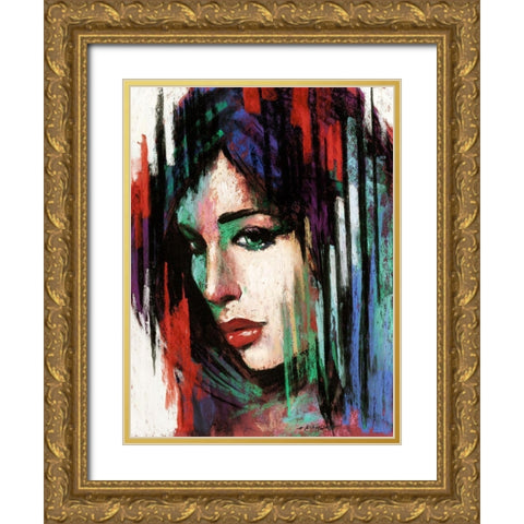 Pop Pastel II Gold Ornate Wood Framed Art Print with Double Matting by Orme, E. Anthony