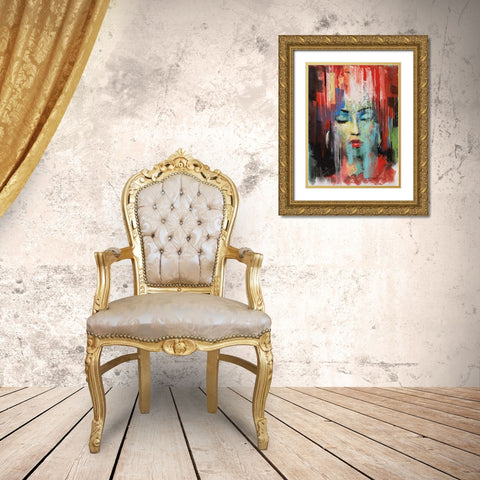 Pop Pastel III Gold Ornate Wood Framed Art Print with Double Matting by Orme, E. Anthony