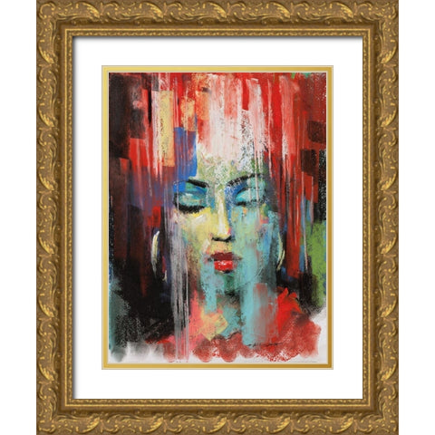 Pop Pastel III Gold Ornate Wood Framed Art Print with Double Matting by Orme, E. Anthony