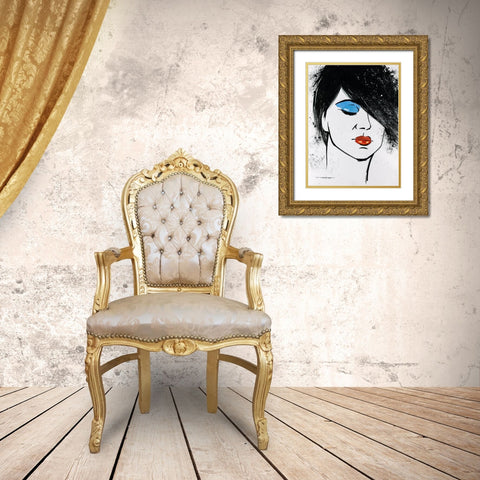 Sketch Pop I Gold Ornate Wood Framed Art Print with Double Matting by Orme, E. Anthony