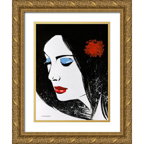 Sketchy Pop III Gold Ornate Wood Framed Art Print with Double Matting by Orme, E. Anthony