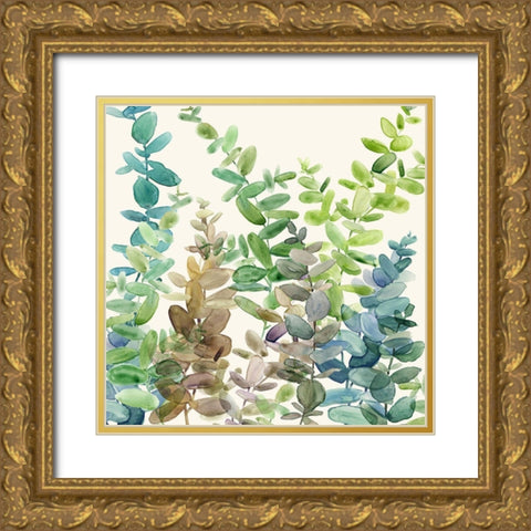 Eucalyptus Grove Gold Ornate Wood Framed Art Print with Double Matting by Robinson, Carol