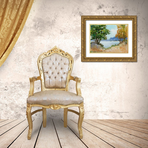 Fall Day Gold Ornate Wood Framed Art Print with Double Matting by Orme, E. Anthony