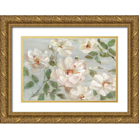 Summer Serenade Gold Ornate Wood Framed Art Print with Double Matting by Swatland, Sally