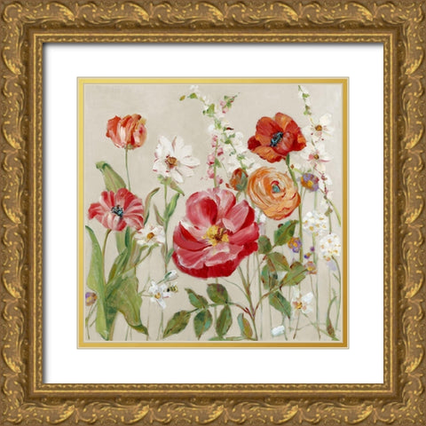 Garden Menagerie II Gold Ornate Wood Framed Art Print with Double Matting by Swatland, Sally