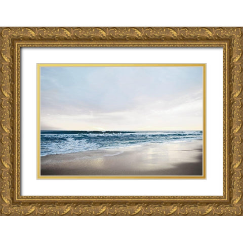 Shimmering Dawn Gold Ornate Wood Framed Art Print with Double Matting by Carpentieri, Natalie