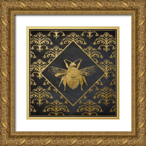 Busy Bee I Gold Ornate Wood Framed Art Print with Double Matting by Santiago, Daniela