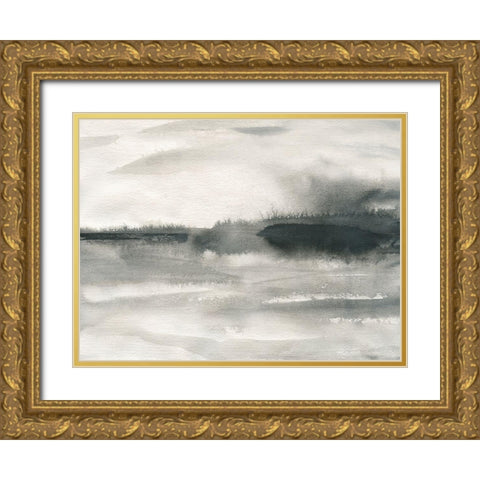 Marshland Mist Gold Ornate Wood Framed Art Print with Double Matting by Robinson, Carol