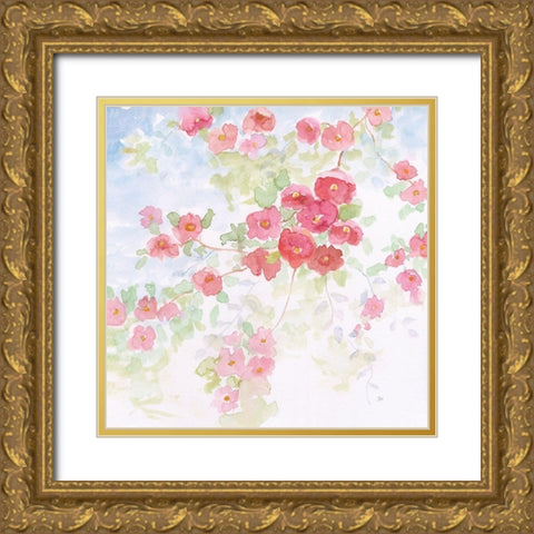 Pink Pleasure II Gold Ornate Wood Framed Art Print with Double Matting by Nan