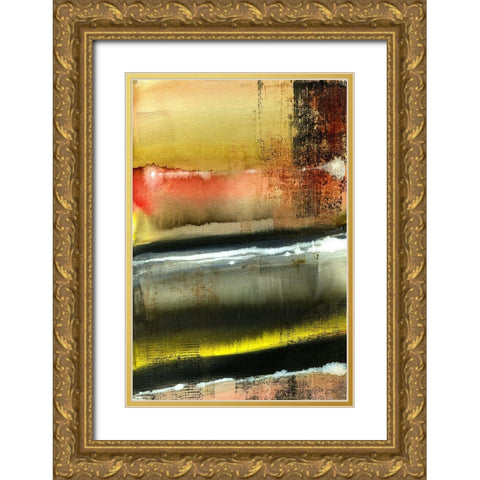 Desert Night I Gold Ornate Wood Framed Art Print with Double Matting by Jill, Susan