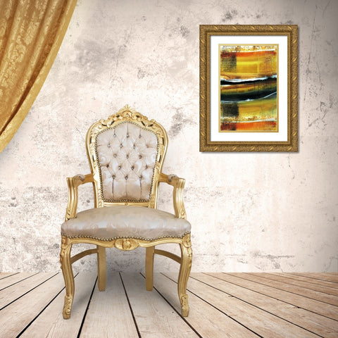 Desert Night II Gold Ornate Wood Framed Art Print with Double Matting by Jill, Susan
