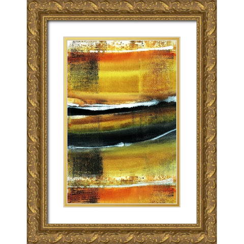 Desert Night II Gold Ornate Wood Framed Art Print with Double Matting by Jill, Susan
