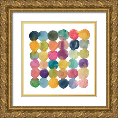 Spectrum Connections Gold Ornate Wood Framed Art Print with Double Matting by Robinson, Carol